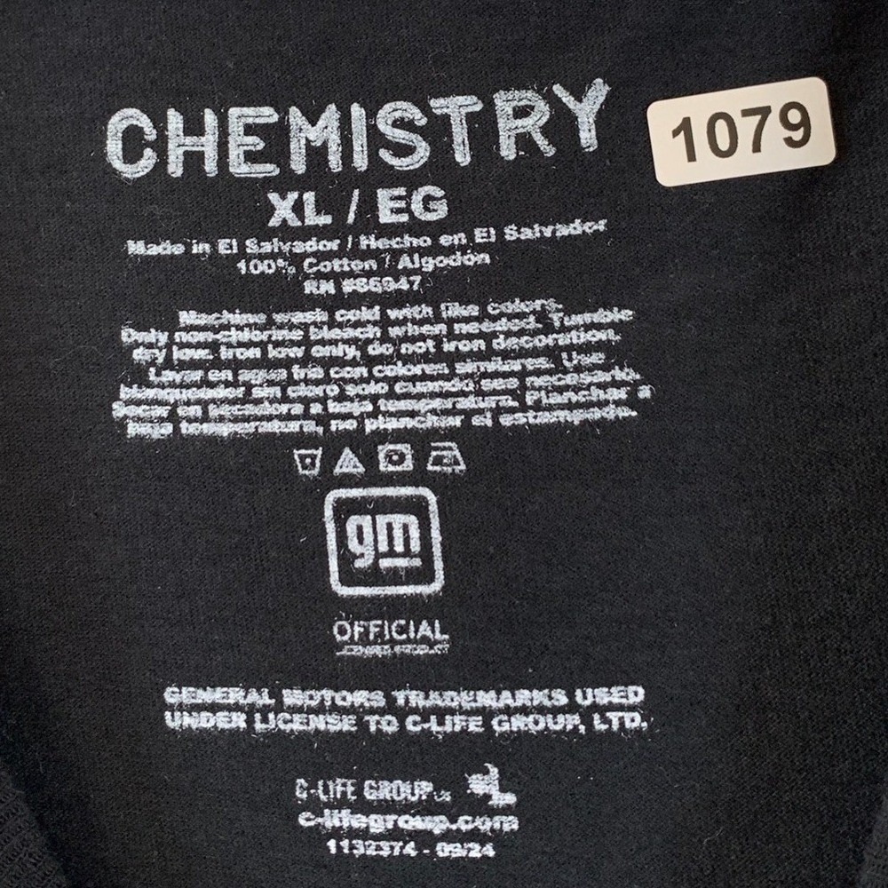 Chevrolet‎ Impala Men's Classic Car GM Official Graphic Cotton T-Shirt XL Black - Picture 4 of 6